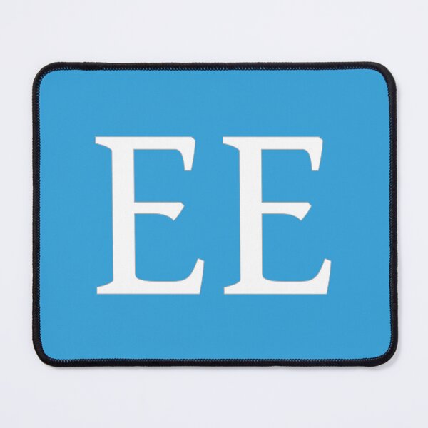 Item preview, EE Initials Monogram Elegant White Letters designed and sold by Jeallan Designs.