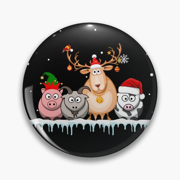 Item preview, Cute Goats Christmas Lights Funny Farm Animal Christmas  designed and sold by EmiAndMike.