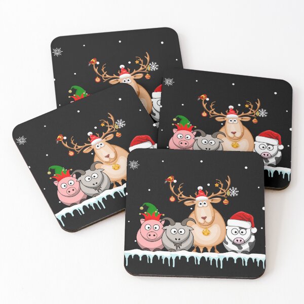 Item preview, Cute Goats Christmas Lights Funny Farm Animal Christmas  designed and sold by EmiAndMike.