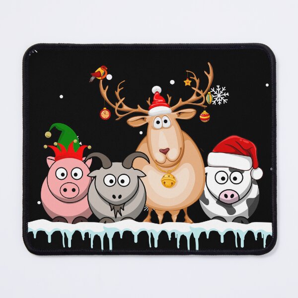Item preview, Cute Goats Christmas Lights Funny Farm Animal Christmas designed and sold by EmiAndMike.