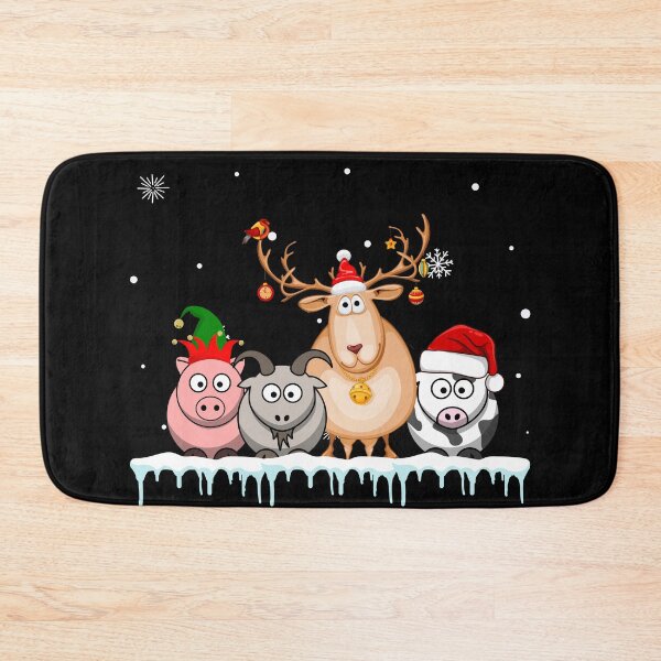 Item preview, Cute Goats Christmas Lights Funny Farm Animal Christmas  designed and sold by EmiAndMike.