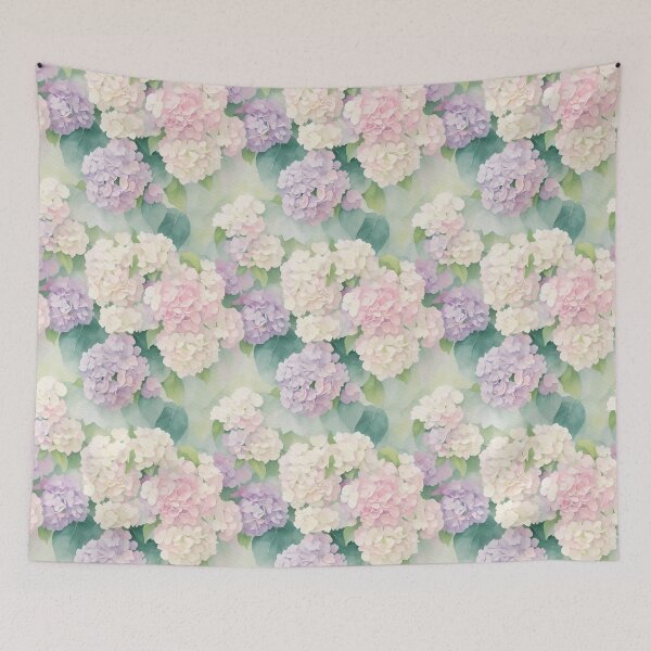 Item preview, Watercolor Colorful Hydrangea   designed and sold by Victoria Riabov.