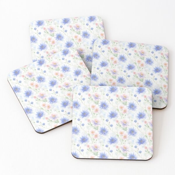 Item preview, Watercolor Wild Colorful Cornflower Flowers  designed and sold by Victoria Riabov.