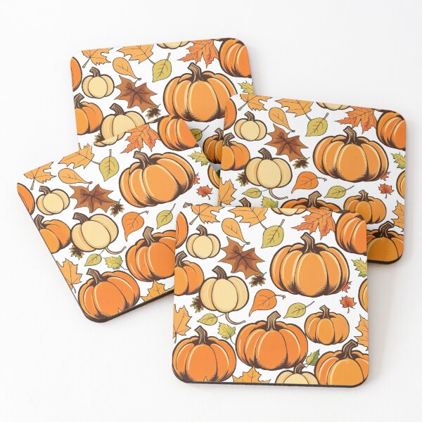 Item preview, beautiful pumpkin leaves autumn patterns designed and sold by unicornunicorn.