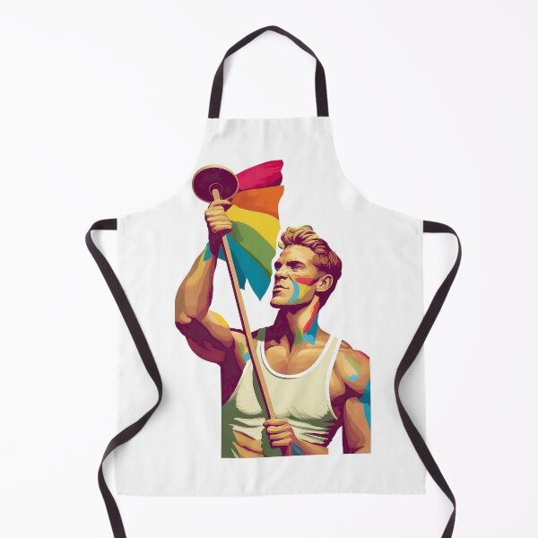 Item preview, Rainbow Flame Torch - Gay Pride Athlete designed and sold by mittie101.