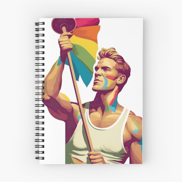 Item preview, Rainbow Flame Torch - Gay Pride Athlete designed and sold by mittie101.