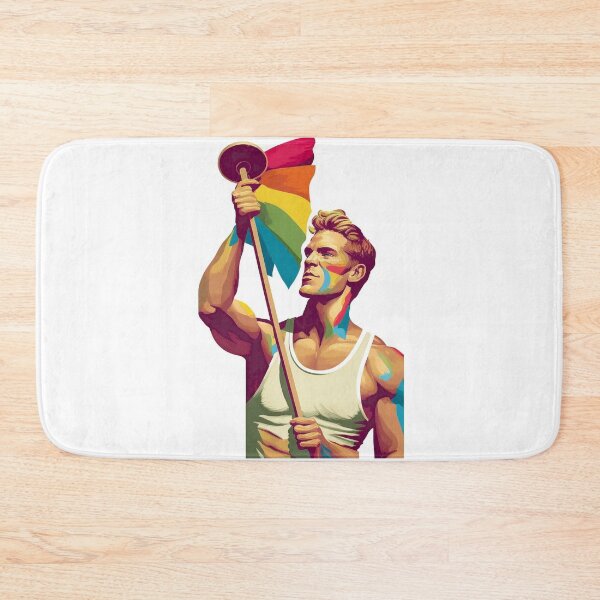Item preview, Rainbow Flame Torch - Gay Pride Athlete designed and sold by mittie101.