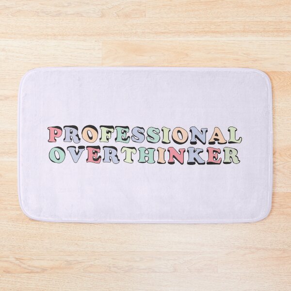 Item preview, Professional Overthinker | Overthinking Colorful Quote -  designed and sold by PurpleLoveStore.