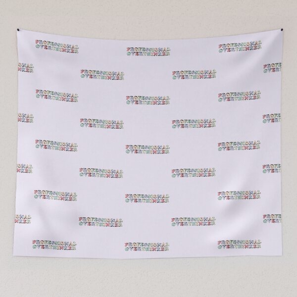 Item preview, Professional Overthinker | Overthinking Colorful Quote -  designed and sold by PurpleLoveStore.