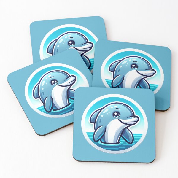 Item preview, Adorable Dolphin Charm designed and sold by ZooStickerss.