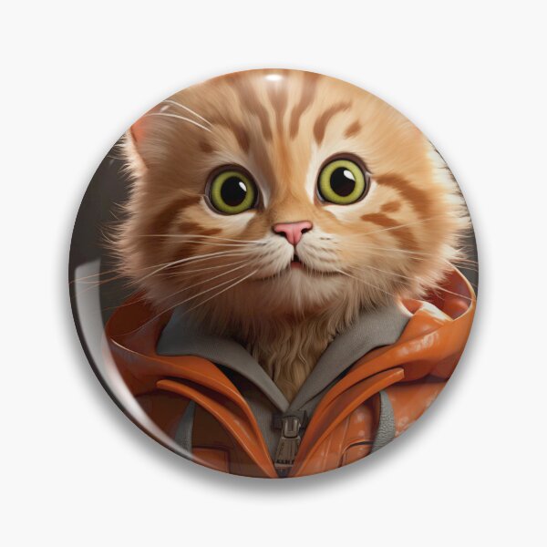 Item preview, Whimsical Ginger Striped Cat in Orange Coat designed and sold by mittie101.