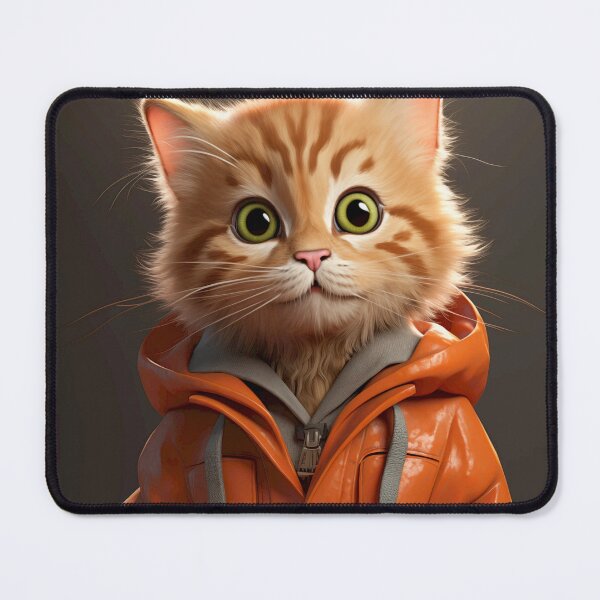 Item preview, Whimsical Ginger Striped Cat in Orange Coat designed and sold by mittie101.