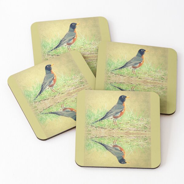 Item preview, American Robin At Water's Edge designed and sold by Jean Gregory Evans.