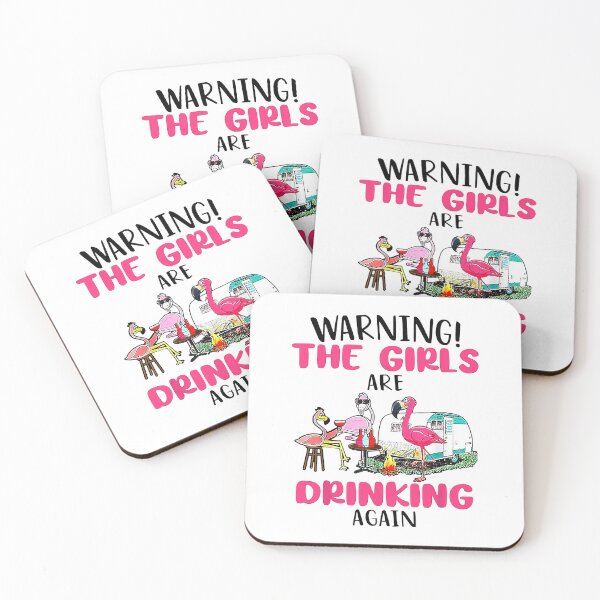 Item preview, Flamingo Warning The Girls Are Drinking Again designed and sold by smallcatvn.