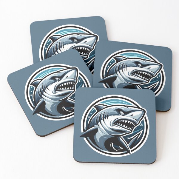 Item preview, Fierce Shark On The Hunt designed and sold by ZooStickerss.