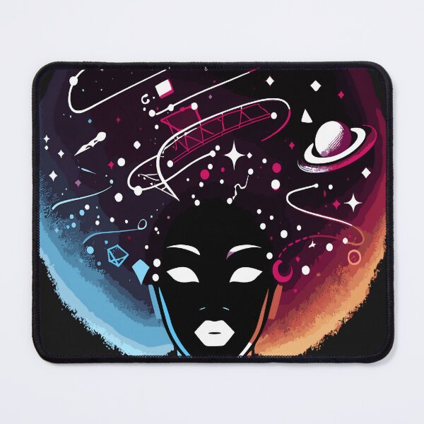 Item preview, Afro-futurism Afro Girl Art designed and sold by KitonicTees.