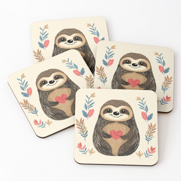Item preview, Sloth Love designed and sold by GirlGlowGraphic.