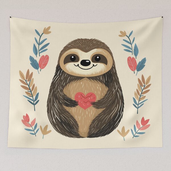 Item preview, Sloth Love designed and sold by GirlGlowGraphic.