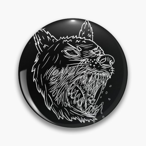 Item preview, Angry wolf head designed and sold by COSMIC-SHAME.
