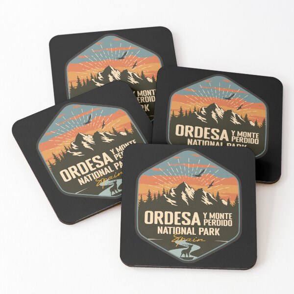 Item preview, Ordesa y Monte Perdido National Park Spain Retro Badge designed and sold by mountainfad.
