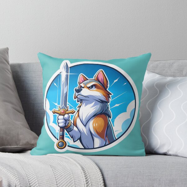 Item preview, Sword-Wielding Dog Warrior designed and sold by ZooStickerss.