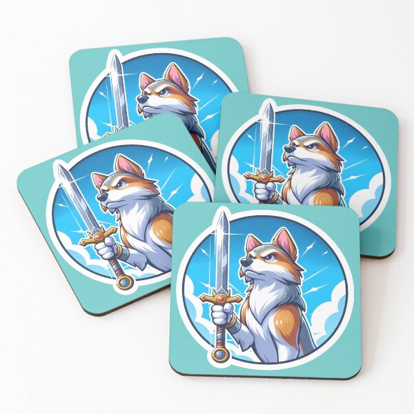 Item preview, Sword-Wielding Dog Warrior designed and sold by ZooStickerss.