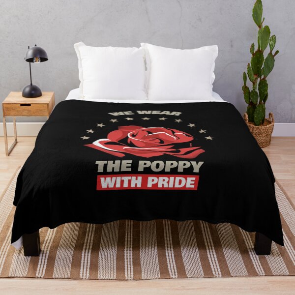 Item preview, We Wear The Poppy with Pride - Remembrance Day Design showing thanks to those who sacrificed all designed and sold by teecraftstudios.