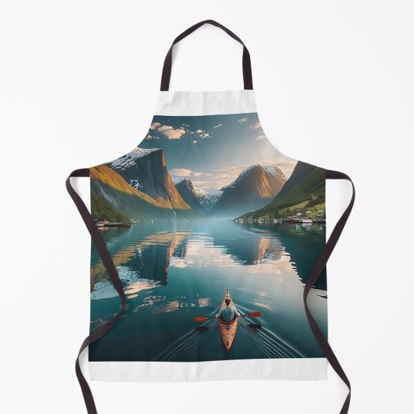 Item preview, Kayaking in Norway - AI Art designed and sold by Oilix.
