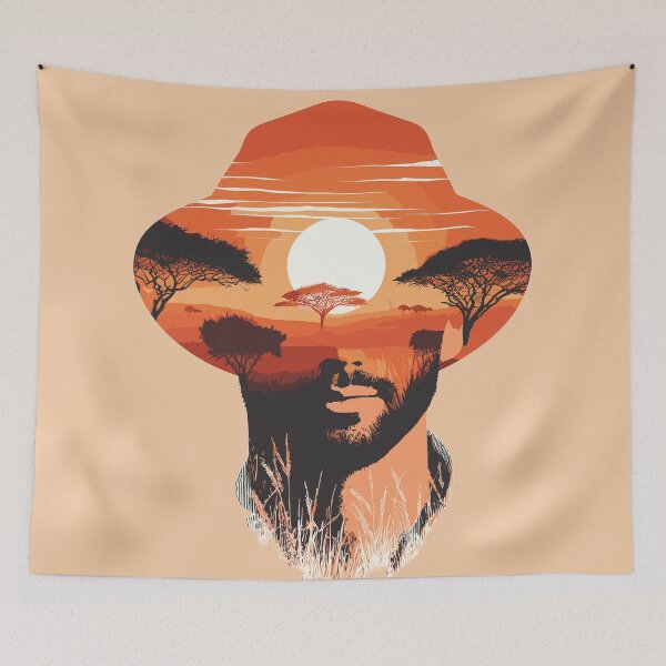 Item preview, Double Portrait of the Sunset in Africa designed and sold by tasilrio.