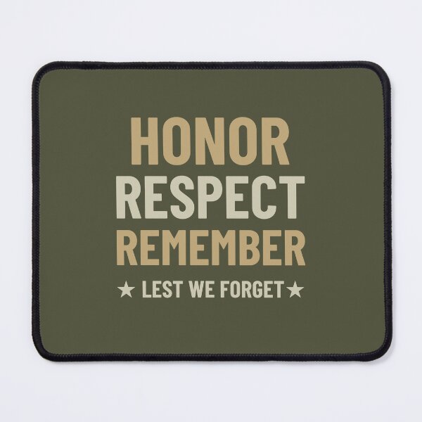 Item preview, Honor Respect Remember * lest we forget * - Remembrance Day Design showing thanks to those who sacrificed all designed and sold by teecraftstudios.
