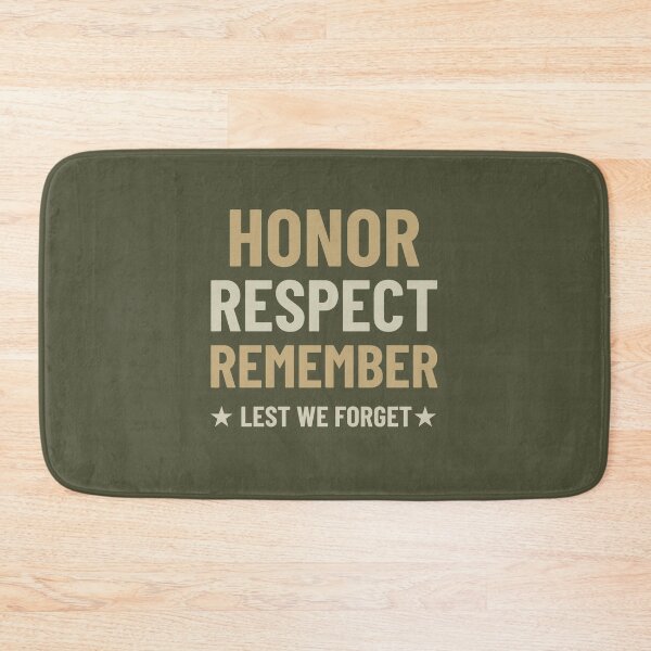 Item preview, Honor Respect Remember * lest we forget * - Remembrance Day Design showing thanks to those who sacrificed all designed and sold by teecraftstudios.