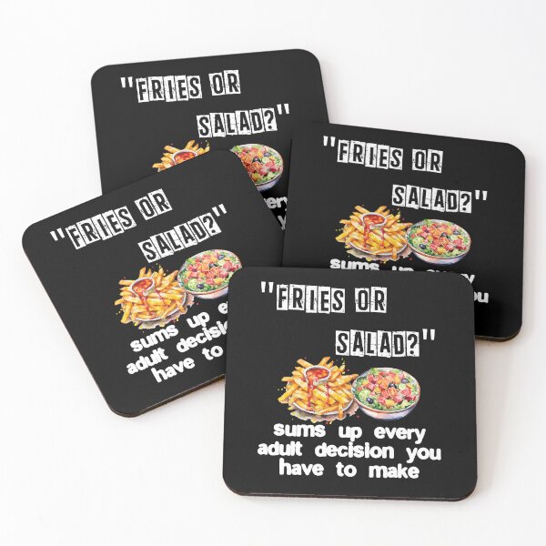 Item preview, Fries or salad? sums up every adult decision you have to mak designed and sold by Gevover.