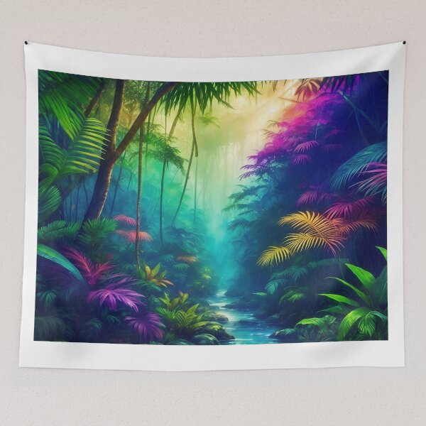 Item preview, Colorful Glowing Jungle designed and sold by AP.