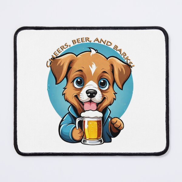 Item preview, CHEERS, BEER AND BARKS designed and sold by likbatonboot.