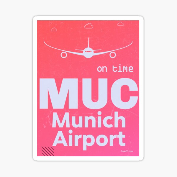 ✈️ Aufkleber I Love MUC (München, Munich) » Flight Crew Shop