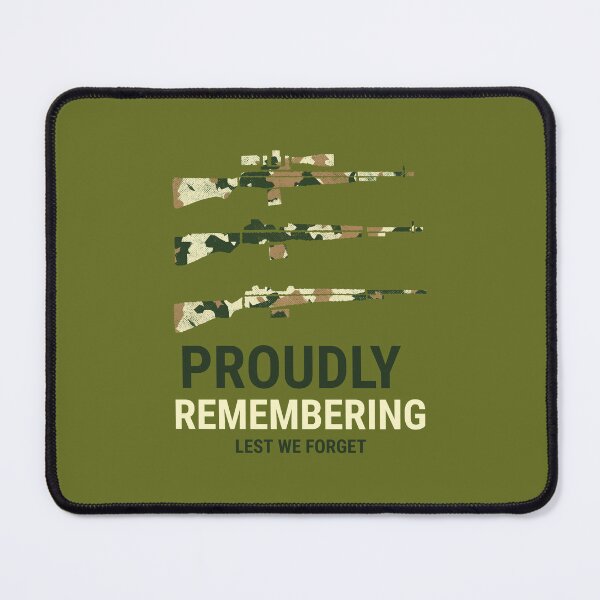Item preview, Proudly Remembering - Lest We Forget - Remembrance Day Design showing thanks to those who sacrificed all designed and sold by teecraftstudios.