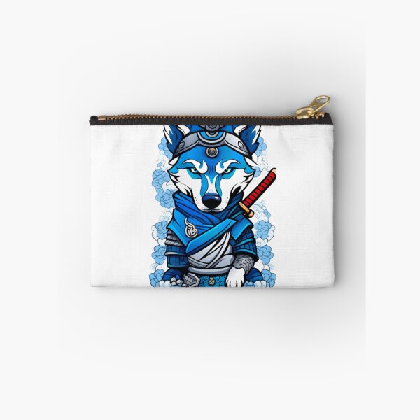 Item preview, Cool Blue wolf dog samurai designed and sold by KorArtStudio.