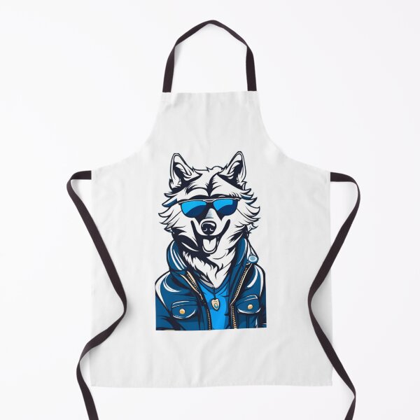 Item preview, Blue wolf wear sunglasses designed and sold by KorArtStudio.