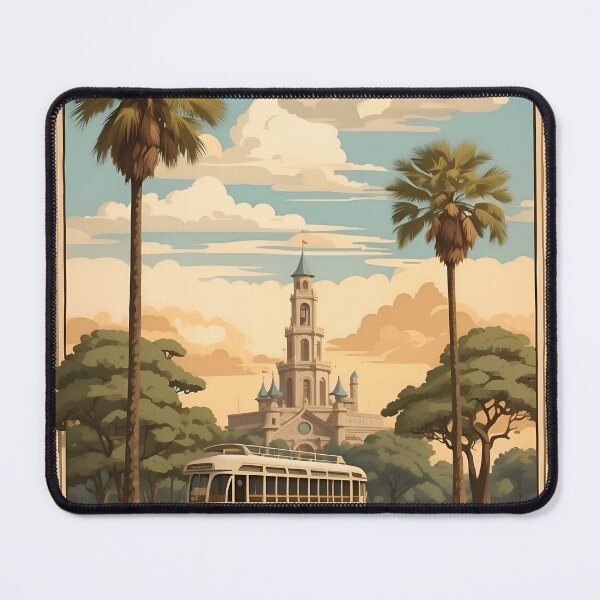 Item preview, Savannah Vintage Retro Poster: Georgia's Historic Elegance designed and sold by Ceemko's Vintage Corner.