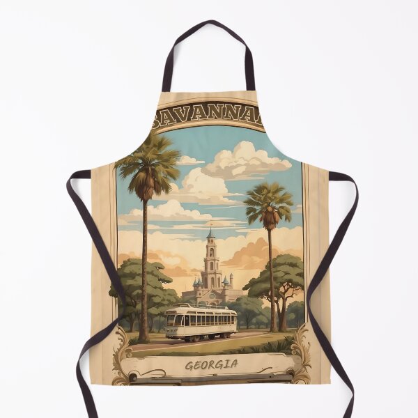 Item preview, Savannah Vintage Retro Poster: Georgia's Historic Elegance designed and sold by Ceemko's Vintage Corner.
