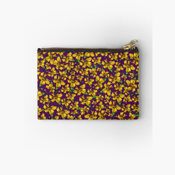 Item preview, Yellow Petunia Pattern on purple background designed and sold by Aithlin123.