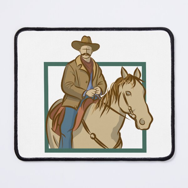 Item preview, Minimal Line Art Drawing of Cowboy designed and sold by CJansuebsri.