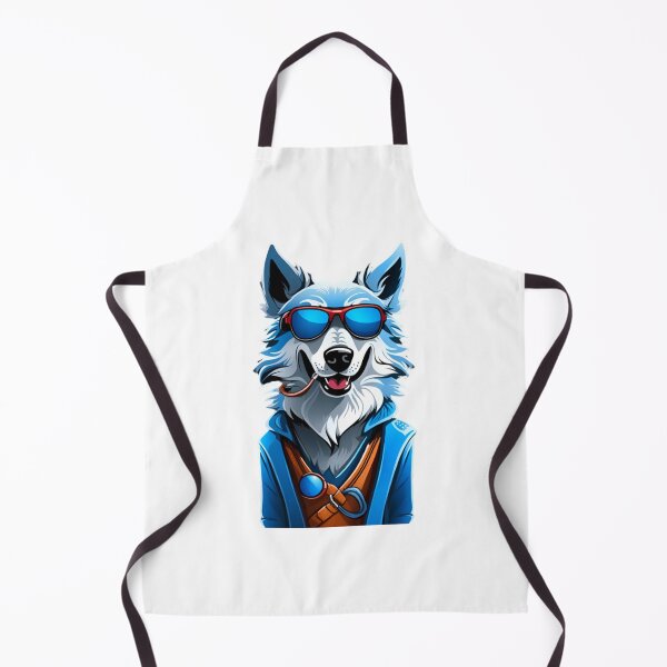 Item preview, Cool Blue wolf dog wear sunglasses designed and sold by KorArtStudio.