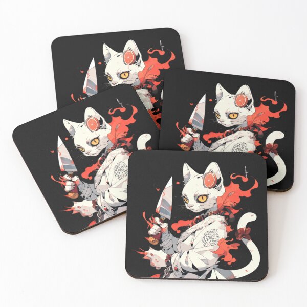 Item preview, Cat with knife meme cat what killer Murderous cat designed and sold by OliveAndSnow.