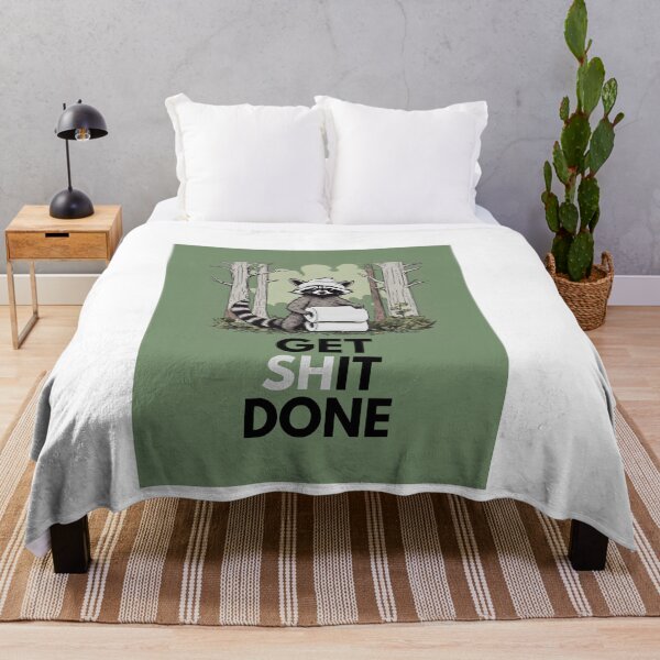 Item preview, Get It Done Funny Raccoon designed and sold by VisualMotivator.