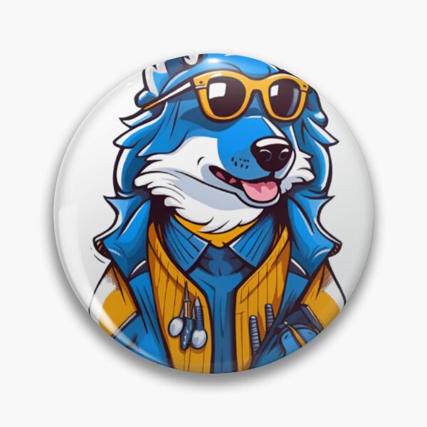 Item preview, Cool Blue wolf wear sunglasses designed and sold by KorArtStudio.