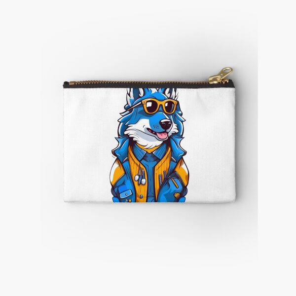 Item preview, Cool Blue wolf wear sunglasses designed and sold by KorArtStudio.
