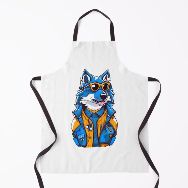 Item preview, Cool Blue wolf wear sunglasses designed and sold by KorArtStudio.