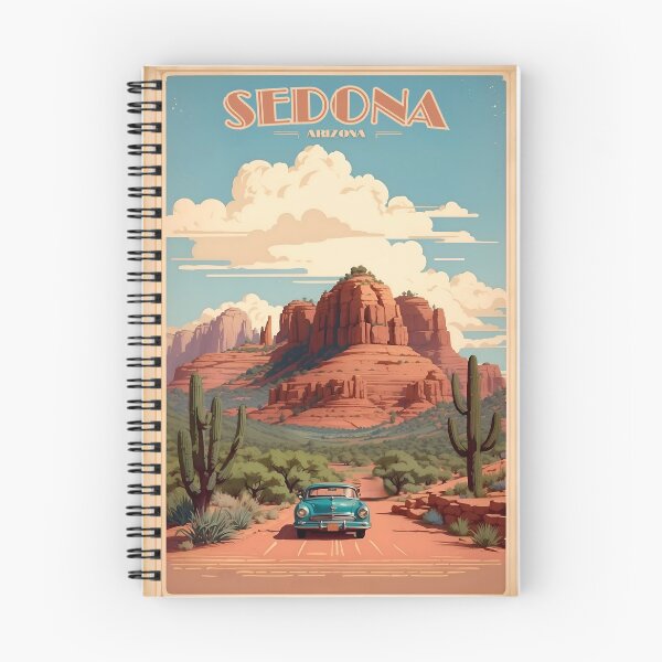 Item preview, Póster retro vintage de Sedona: La belleza del desierto de Arizona designed and sold by Ceemko's Vintage Corner.