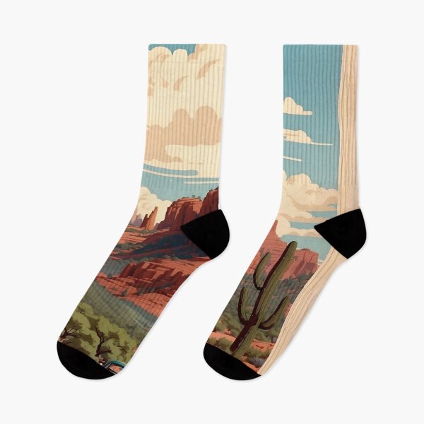 Item preview, Sedona Vintage Retro Poster: Arizona's Desert Beauty designed and sold by Ceemko's Vintage Corner.